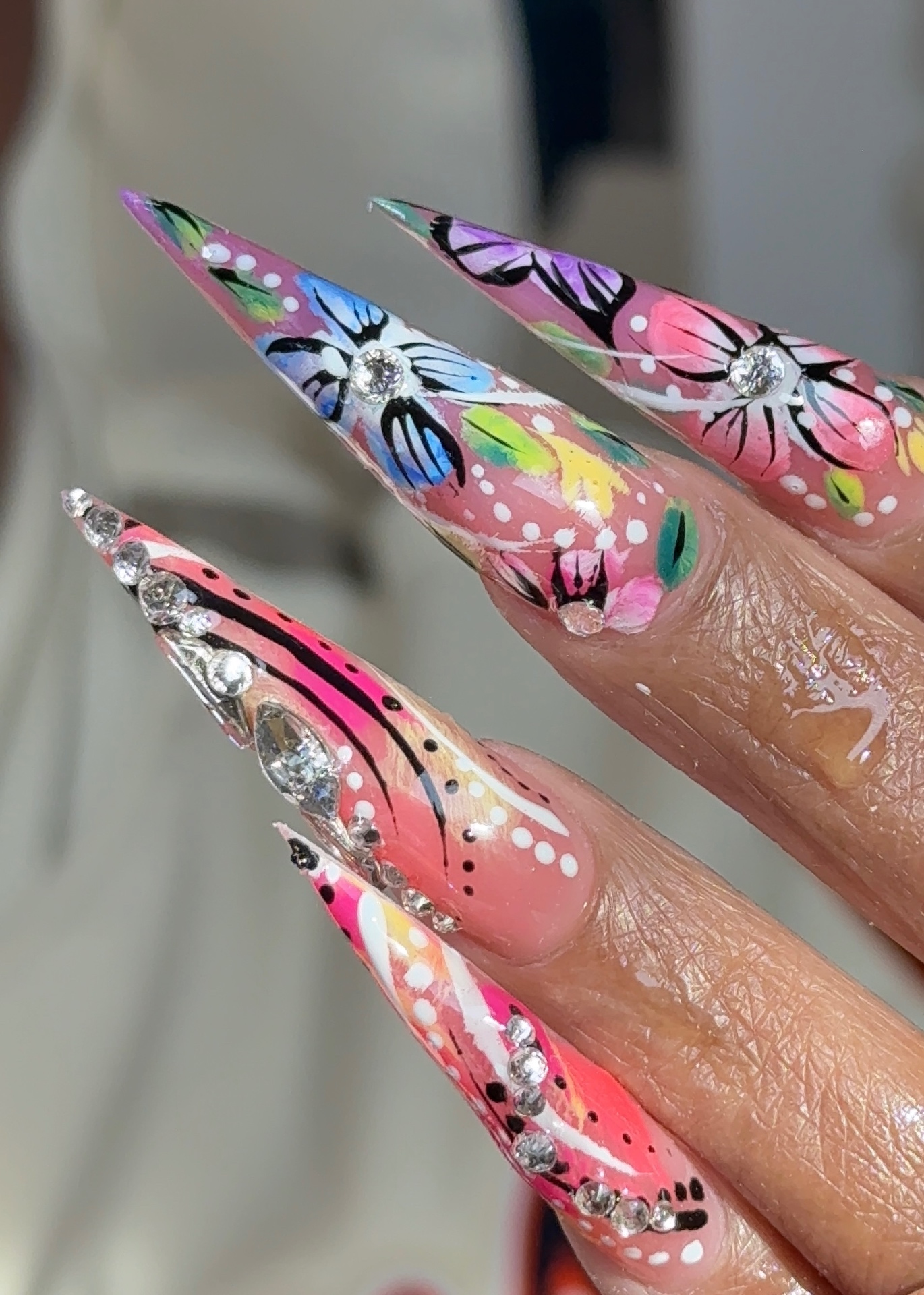 Stiletto floral set